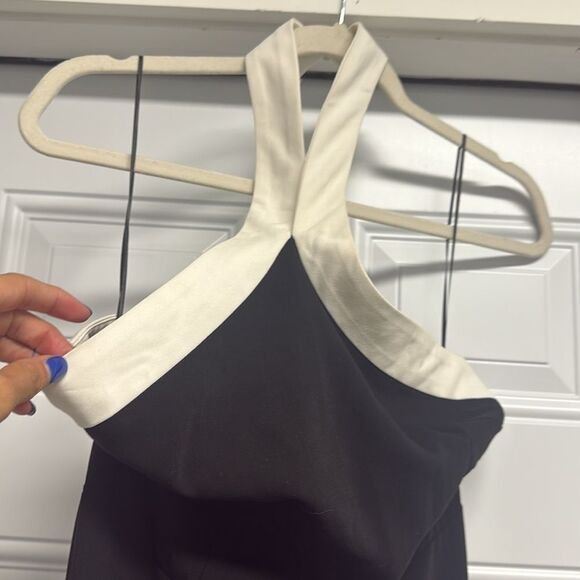 Black Halter Neck Jumpsuit SUPERDOWN Size Medium Pants Suit Size Medium - Picture 11 of 12